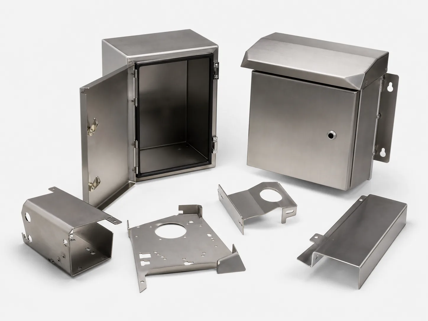 Sheet metal fabrication enclosure parts