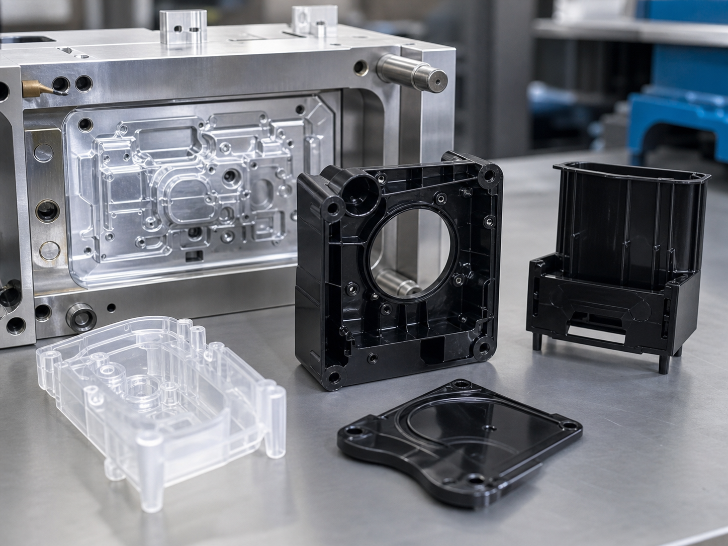 Injection molded plastic parts