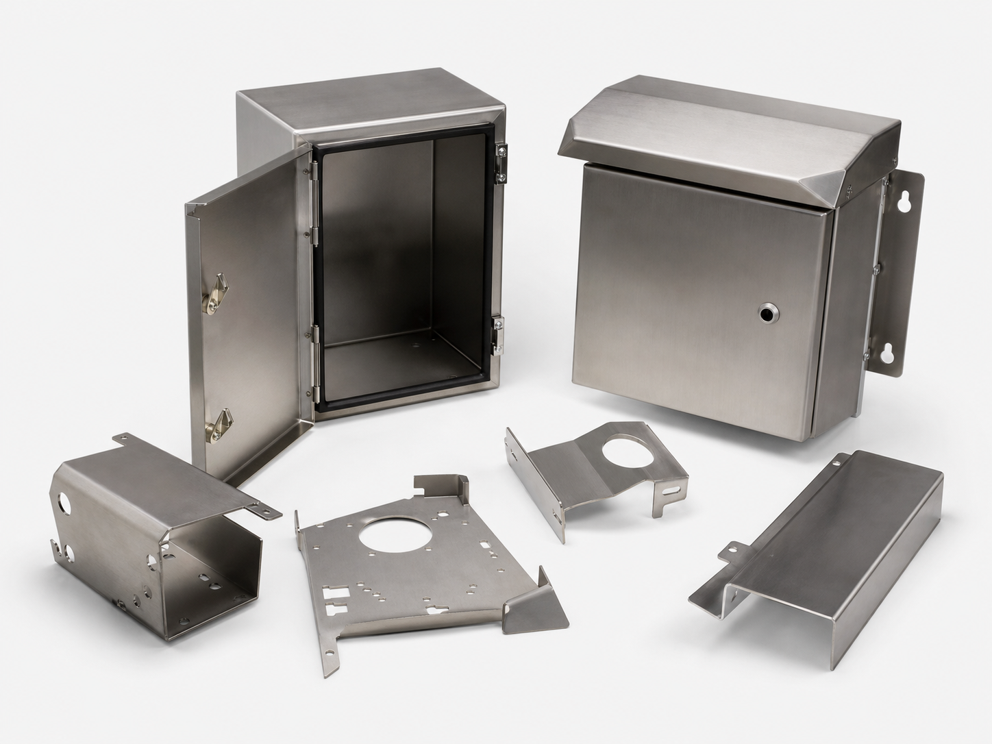 Custom sheet metal enclosures, brackets, and panels