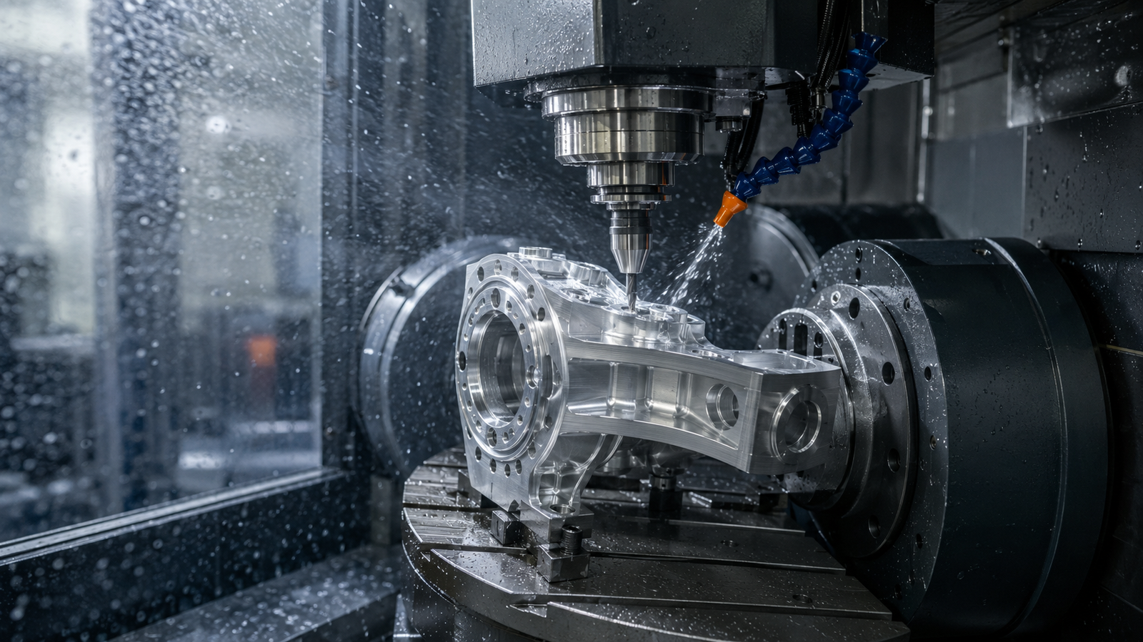 CNC milling services for a complex precision aluminum housing