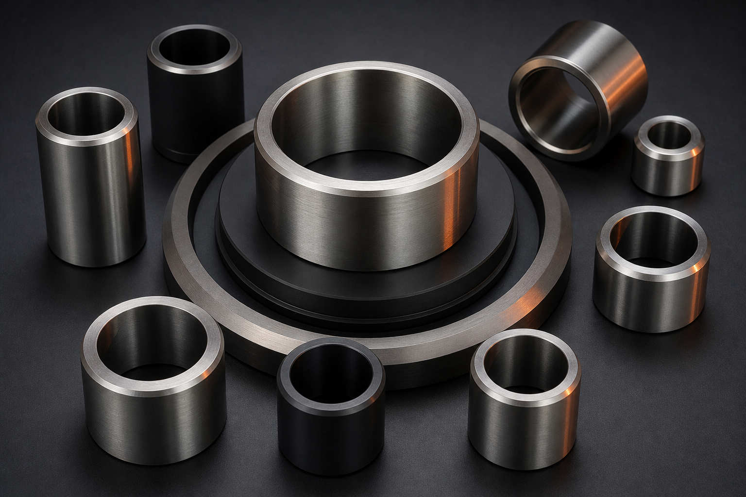Precision CNC turned bushings and sleeves