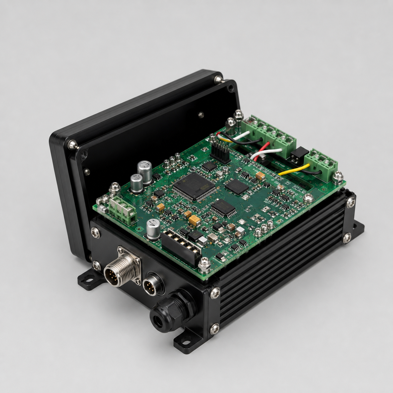 Electronic control module representing electronics manufacturing