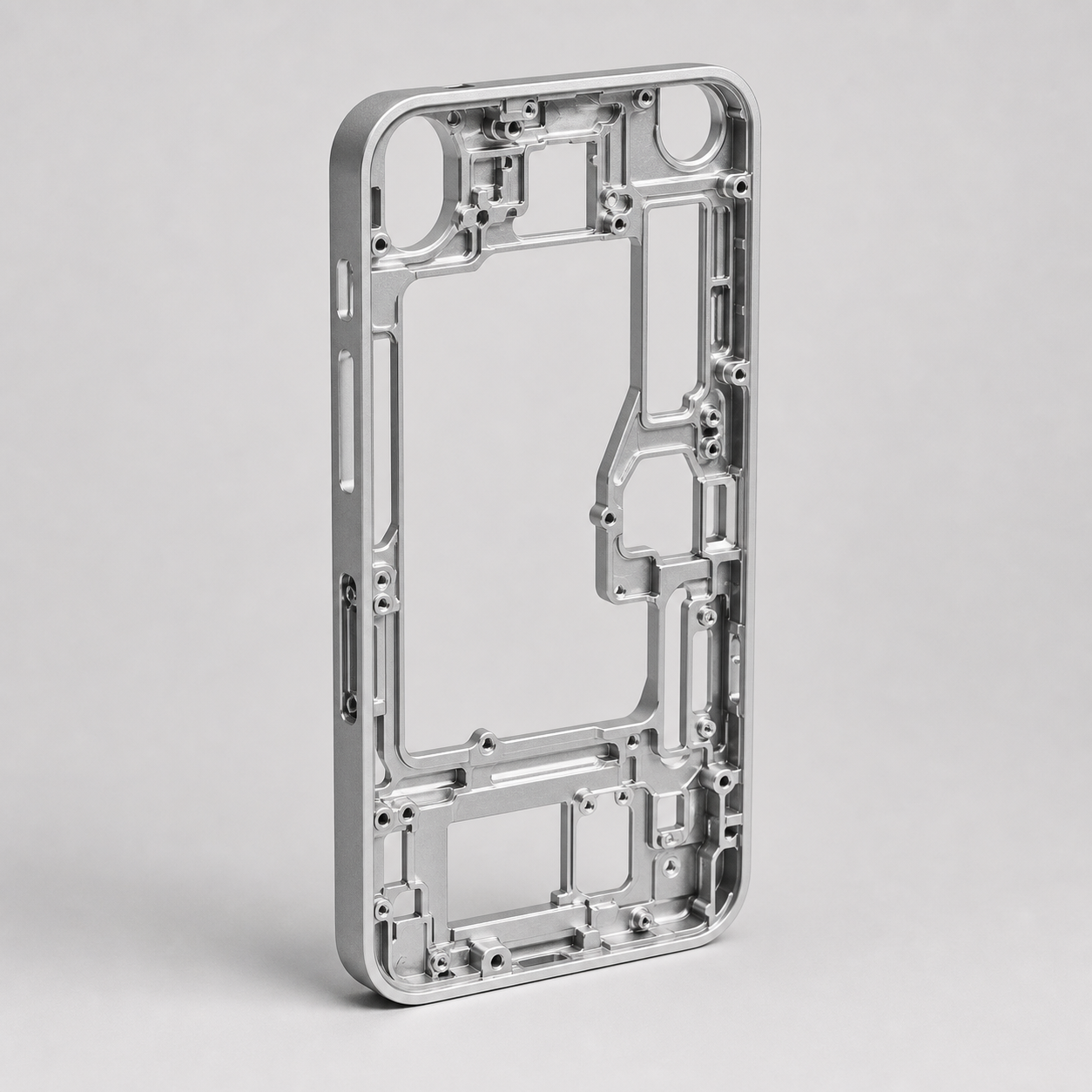 Lightweight internal frame for a handheld consumer device