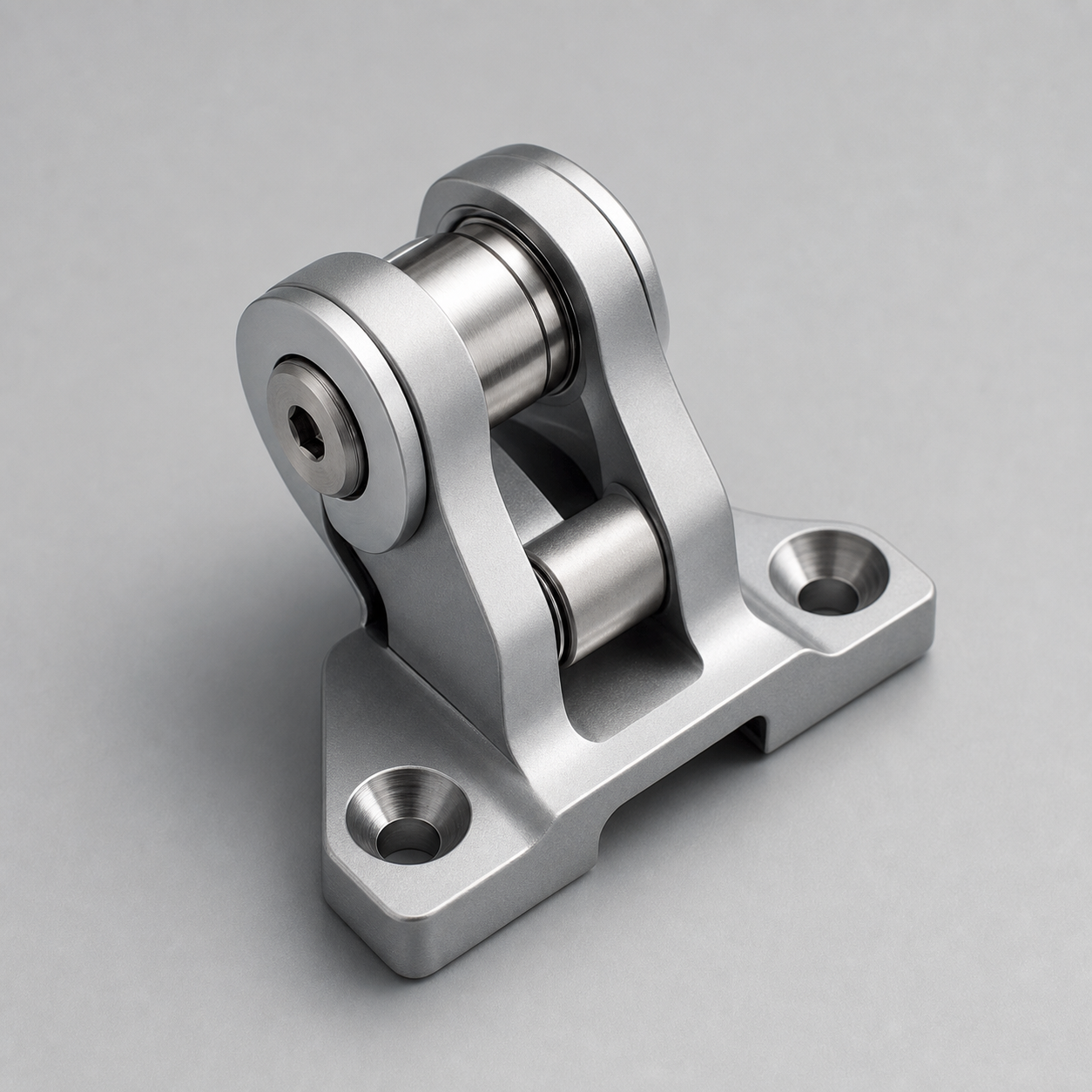Precision hinge bracket and fastening component