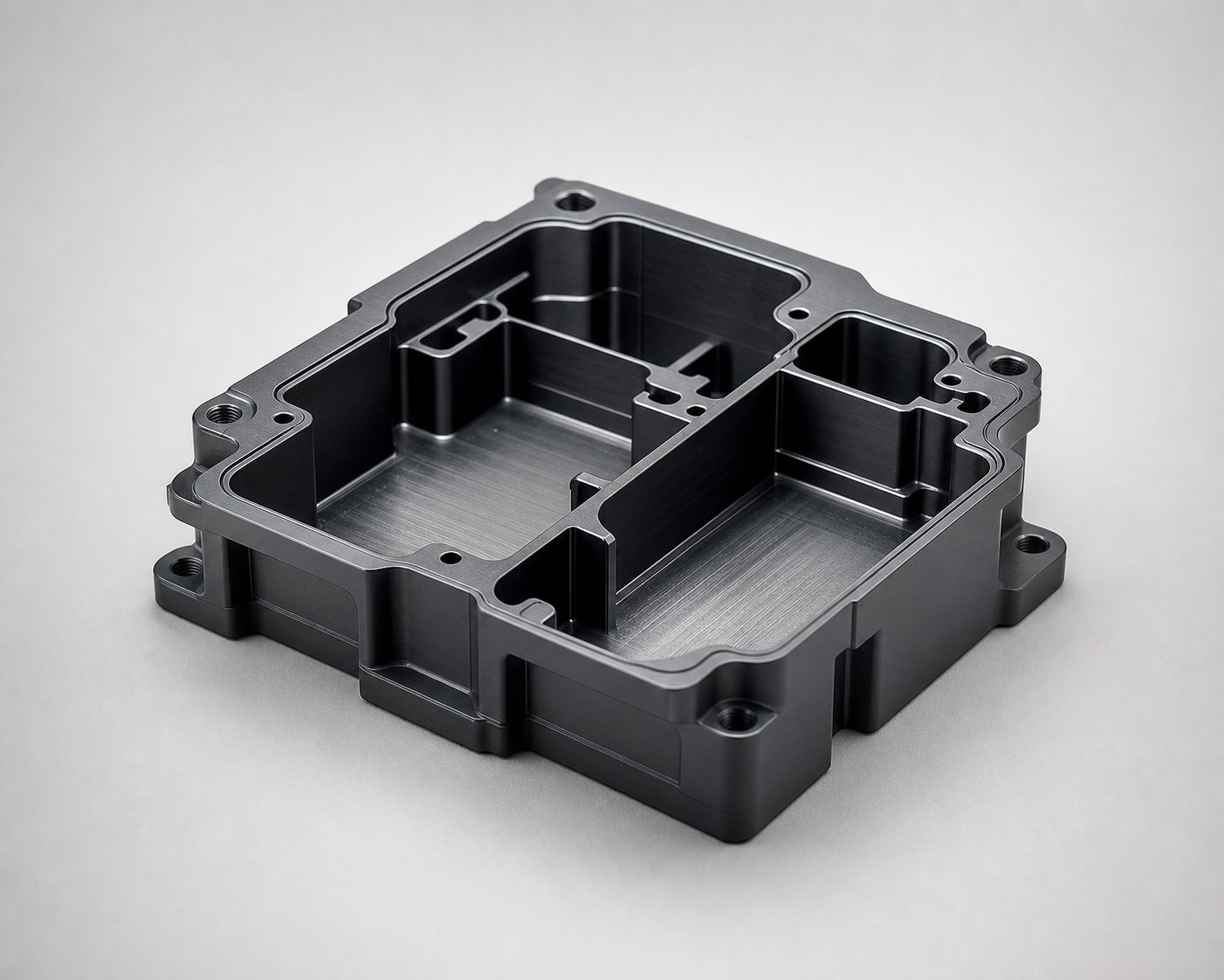 CNC-machined bracket and shielding component for electronic assemblies