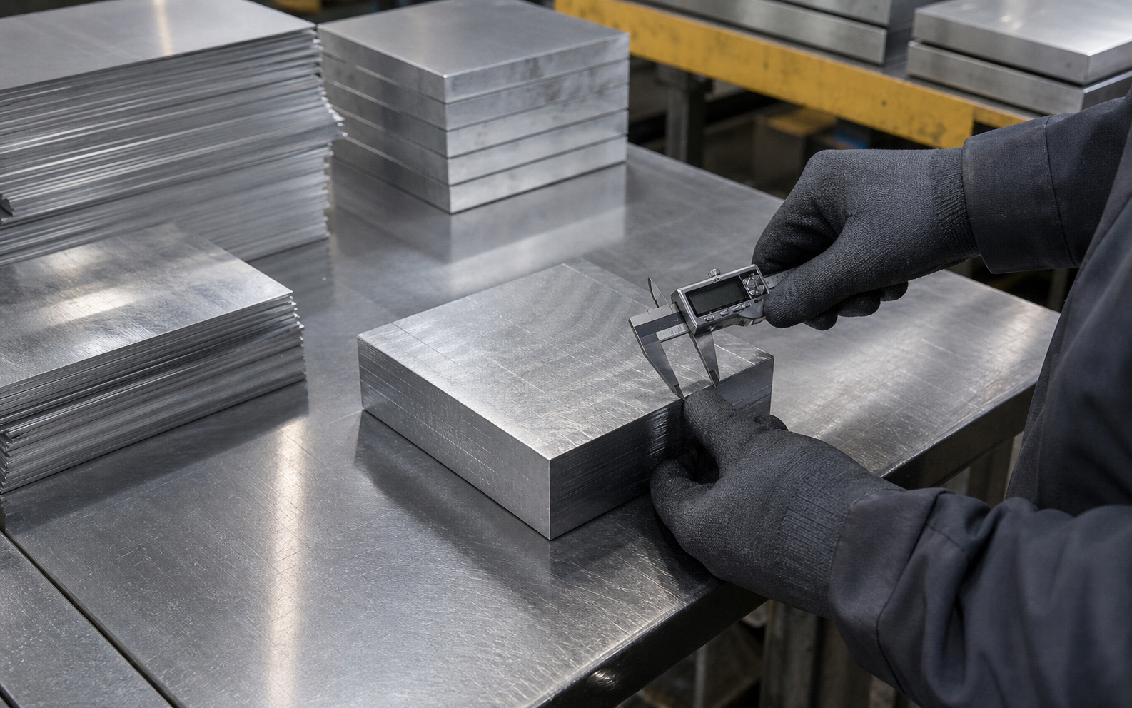 Prepared raw material stock for CNC machining